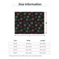 thumbnail image 5 of Yiaed Rainbow Snowflake Print Blanket Throw Blanket Soft Cozy Flannel Blanket for Home Bed Sofa Couch Chair-40"x30", 5 of 6
