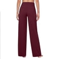 thumbnail image 3 of Flare Yoga Pants with Pockets for Women Bootcut Dress Pants Stretchy Business Casual Work Pant High Waisted Trousers, XL, 3 of 7
