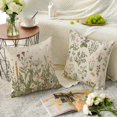 thumbnail image 5 of Wildflowers Throw Pillow Covers Set of 2, 18 x 18 Inch Spring Flower Holiday Cushion Case Decoration for Sofa Couch, 5 of 6