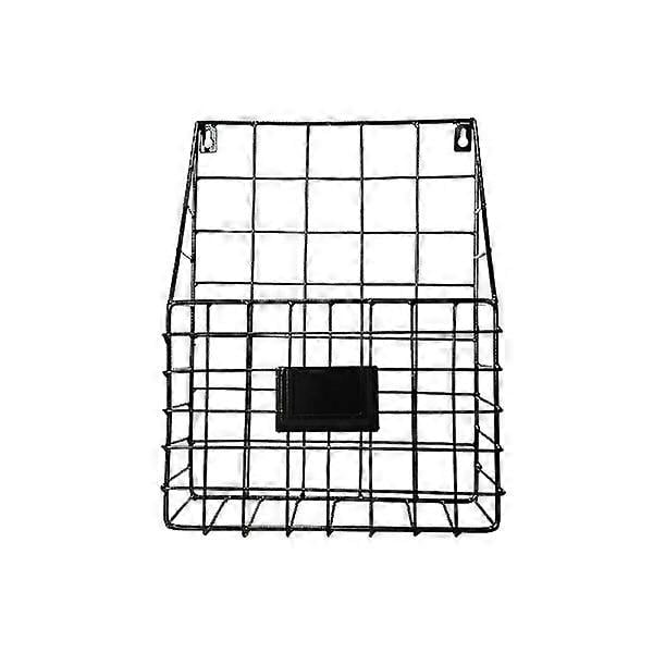 Magazine Rack Wall Mounted Newspaper Rack Magazine Stand Hanging Newspaper Holder Metal Book Basket