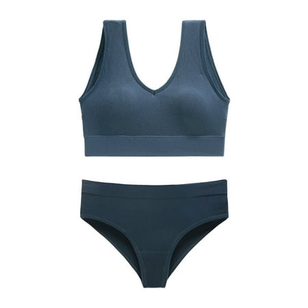 pstuiky Bra  Women s Underwear Without Steel Rings Sports Suspender Sexy Bra Tank Top Pants Set Nursing Bra Underwear Flash Deals