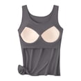 thumbnail image 2 of Tank Tops With Built In Bras，Padded Camisoles For Women Spaghetti Strap Tank Top Non Removable Padded Tank Top Camisole Tops For Women U Neck Shapewear Camisole Bra Cami With Built In Bra, 2 of 9