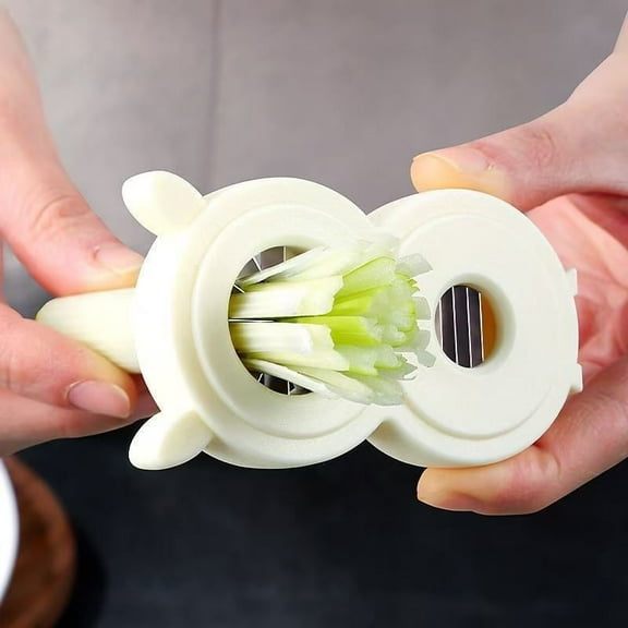 2PCS Onion Slicer Scallion Slicer Scallion artifact Green Onion Shredder, Scallion Cutter, Shallot Cutter, Kitchen Gadgets