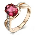 thumbnail image 2 of Infinity 1.50 Carat Ruby and Diamond Engagement Ring in Yellow Gold for Her, 2 of 2