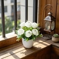 thumbnail image 6 of Amketima Artificial Rose Potted Plants Realistic Fake Flower Arrangement,Low Maintenance Faux Rose with White Pot for Home office Table Decor,7x5 Inch, 6 of 6