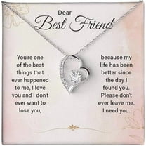 Best Friend Necklaces for Women - Thank You for Being My Badass Bestie Christmas Birthday Gifts With Message Card and Gift Box
