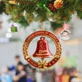 thumbnail image 6 of USA 250th Anniversary Bell Ornament - 3D Red & Gold Commemorative Hanging Decor, Elegant Doorbell for Patriotic Holidays, Christmas Tree, Collectors Gift, Enamel Crafted Detailing, 6 of 6