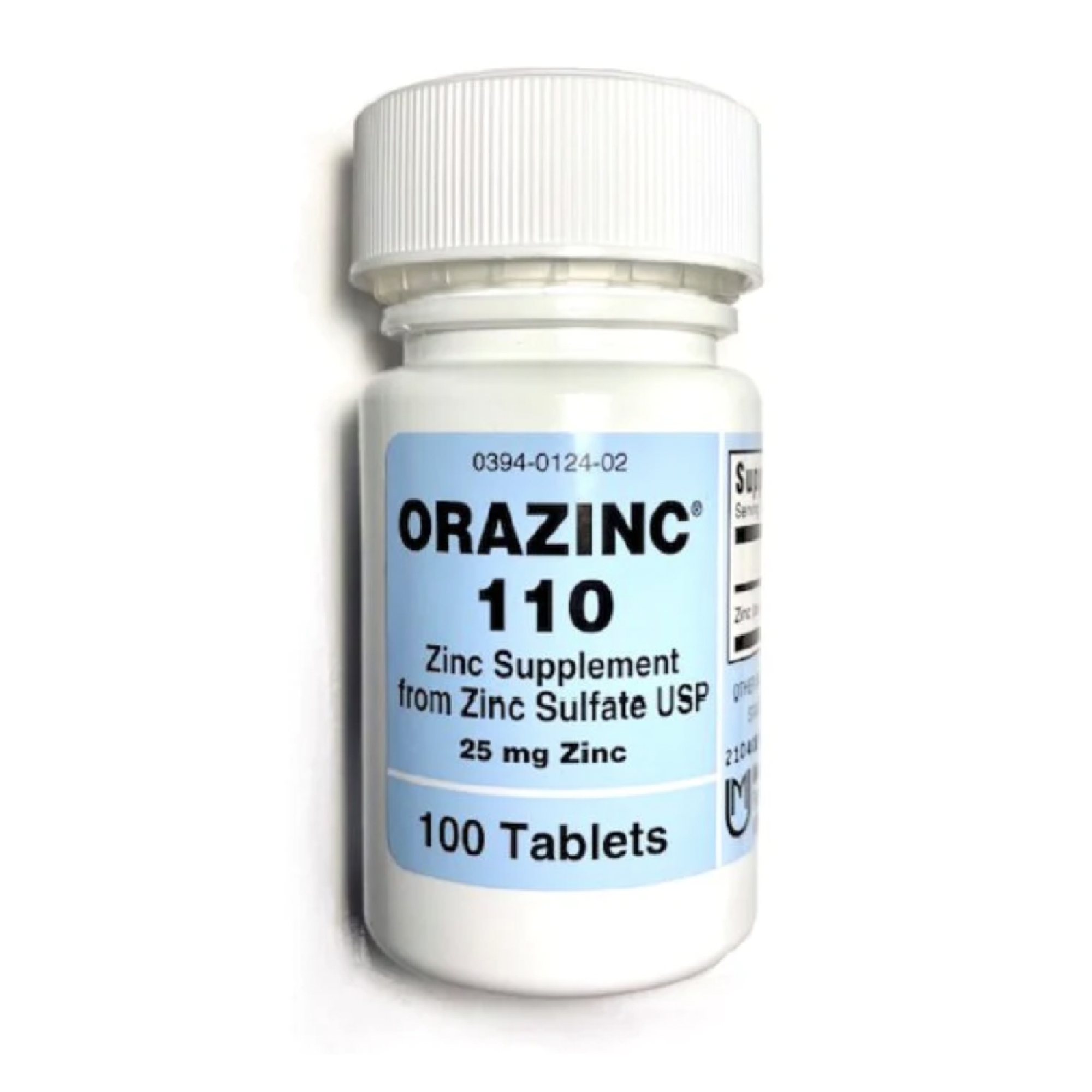 Zinc Sulfate 220 mg 100 Count Tablets