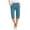 Blue, variant on Tumotour Athletic Shorts For Women Casual High Waisted Solid Color Workout Pants Gym Shorts Wide Leg Half Shorts Pants With Pocket