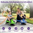 thumbnail image 6 of Hurtle Swing Ride-On Wiggle Car for Kids – Twist & Go Ride-On Toy, No Pedals or Batteries, Safe Self-Propelled Toddler Car for Indoor & Outdoor Use, Ages 2+ (Green), 6 of 6