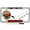 chrome, variant on Support Firefighters Duty Honor Courage Thin Red Line (Stripe) - Domed Custom-Made Personalized Narrow (Thin) Top 4 Hole Metal Car License Plate Frame with Free caps - Black (Quantity: 1 Frame)