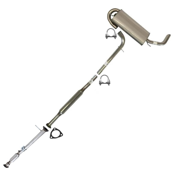 Stainless Steel catalytic resonator muffler kit compatible with 2005-2009 equino