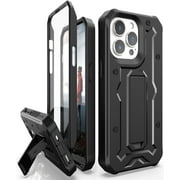 Caseborne ArmadilloTek V Case Compatible with Apple [iPhone 13 Pro] with Built-in Screen Protector and Kickstand - Black