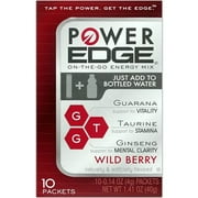 Power Edge: Sugar Free Wild Berry Energy Drink Mix (3-10CT Boxes; 30 Total Sticks)