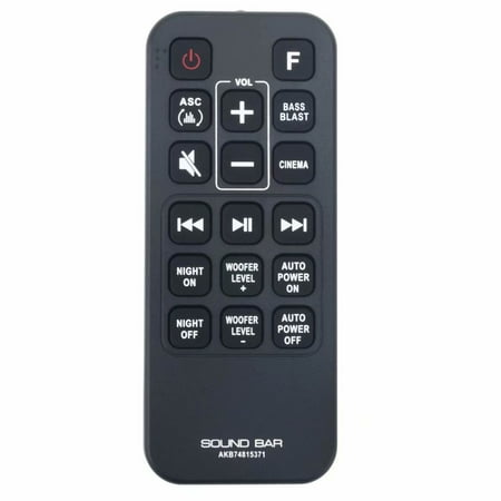 New AKB74815371 Remote Control for LG SOUND BAR SJ3 SJ4 price history on PriceWatchPro