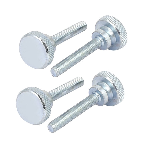 Tornillos de cabeza plana estriada M6x35mm completamente roscados, 4 piezas