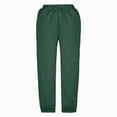 thumbnail image 4 of kpoplk Girls' Athletic Sweatpants Cute Baggy Jogger Pants with Drawstring and Pockets for Teen Girls(Green,13-14 Y), 4 of 5