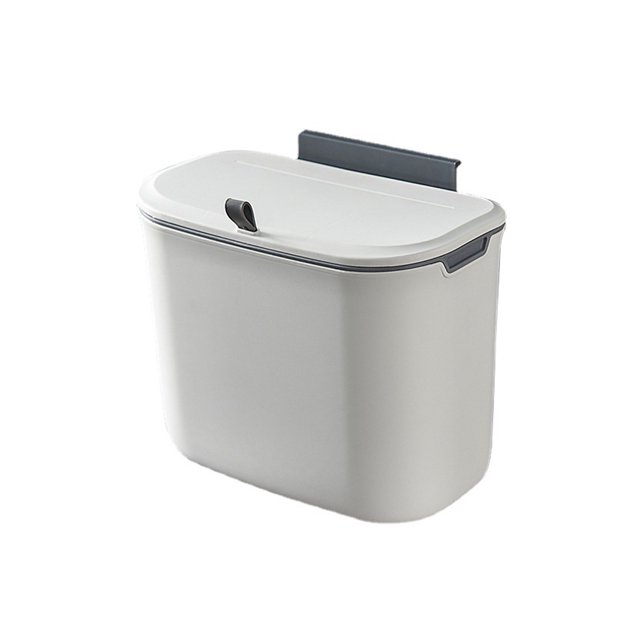 Ounissouiy ABS colgante - Cocina y con cubo de basura en la puerta Sin encimeras desordenadas - Organizado con armario colgante en la puerta Organizadores de utensilios de cocina 7L