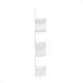 thumbnail image 3 of Furinno Rossi 5-Tier Wall Mount Floating Radial Corner Shelf, White, 3 of 6