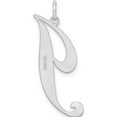 thumbnail image 3 of Sterling Silver Large Rhodium-Plated Fancy Script Letter J Initial Charm (Width 10.56) (Length 34.63) - Jbsp, 3 of 5