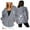 Grey, variant on Women's Dandelion Print Drawstring Pocket Zip Up Hoodie Sweatshirt, Fleece Lined Oversized Winter Fall Jacket Coat for Casual Daily Wear, Outdoor Activities and Y2K Street Fashion Black L