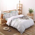thumbnail image 3 of Eucalyptus Leaves Full Size Comforter Set, Sage Green Fruit Soft Bedding for All Seasons, 4 Pcs Bed Set with 1Comforter (86"x86") ,1 Sheet(80"x116"), 2 Pillowcases (19"x29"), 3 of 7