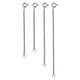 thumbnail image 1 of Conector de cierre de langosta de cadena de cola de acero inoxidable Extensores delicados Cadena para Plata 4 Piezas, 1 of 9
