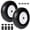 2pcs Black, variant on Leumius 4.80/4.00-8 Flat-Free Solid Wheelbarrow Tire and Wheel, 16" Solid Tire with 5/8" & 3/4" Bearings, 3" Hub for Hand Truck Garden Cart Trailer Trolley Wagon