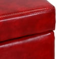 thumbnail image 4 of Polytrends York Upholstered Quilted Stitched Flip-Top Storage Bench Red Modern & Contemporary, Mid-Century Modern, 4 of 5
