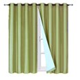 thumbnail image 5 of 100% Blackout Adam 2 piece panels 84 inch length room darkening grommet top window drapes for living room sage green solid color for bedroom home décor, 5 of 6