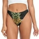 thumbnail image 1 of Balery Pineapple With Black Glasses Tangas de Algodón para Mujer con Estampado – Ropa Interior Sexy, Transpirable, G-string-3X-Large, 1 of 6