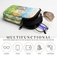 thumbnail image 5 of SEANATIVE Portable Sunglasses Case Neoprene Eyeglasses Pouch with Zipper, Dual Compartment Glasee Pouch Lightweight Protective Eyewear Case Multifunctional Glasses Bag, Cat Rabbit Cherry Blossom, 5 of 7
