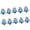 Blue, variant on 10Pcs Festive Tree Glass Beads Hand Painted Craft Supplies for Christmas Jewelry Making & Ornament Decorations