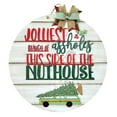 thumbnail image 1 of Christmas Door Sign Lettering Design Three-dimensional  Family Holiday Party Welcome Wreath Pendant for Doorway, 1 of 8