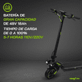 thumbnail image 4 of Scooter Patín Eléctrico Turbo  1000W 18Ah Estructura Negra, 4 of 8