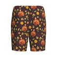 thumbnail image 4 of Picia Turkey Bird Pajama Shorts for Men, Men's Pajama Bottoms, Sleepwear,Short Pajama Pants-3X-Large, 4 of 9