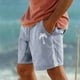 thumbnail image 1 of WILLBEST Pantalones Cortos Casuales para Hombre, Pantalones Cortos con Estampado 3D para Resort, Pantalones Cortos con Cintura Elástica y Cordón, Pantalones de Playa para Vacaciones, 1 of 5