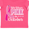 thumbnail image 4 of Inktastic Breast Cancer Awareness We Wear Pink in October Girls Toddler T-Shirt, 4 of 5