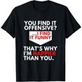 thumbnail image 1 of You Find It Offensive? - Camiseta de regalo con gráfico de humor y sarcastig, 1 of 2