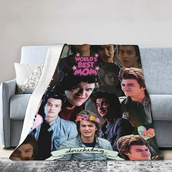 Steve Harrington Fleece Blanket Throw Blanket for Couch - Cozy Luxury Bed Blanket Microfiber and Throws for Sofa