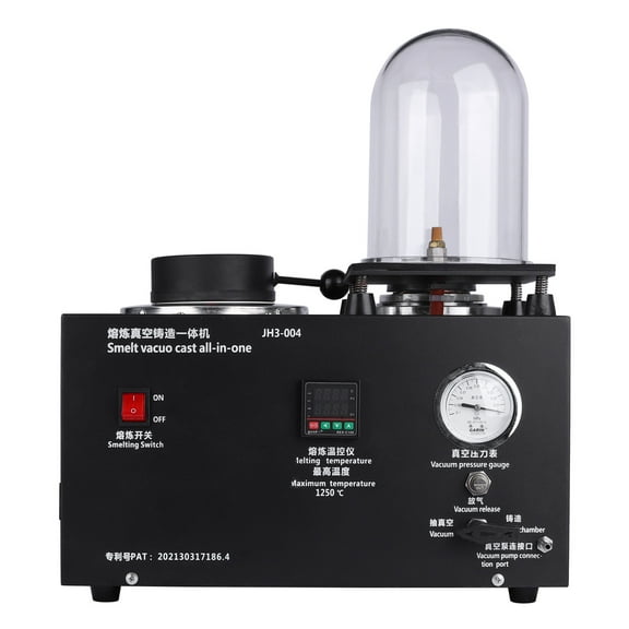 Koomaha 110V 1500W Vacuum Investing Casting Smelting Machine High Temperature Refining