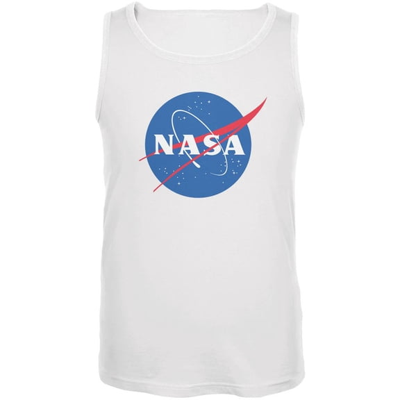 NASA Logo White Adult Tank Top - X-Large