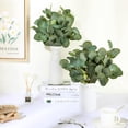thumbnail image 5 of Happon 20 Pcs Eucalyptus Artificial Flowers, Eucalyptus Stem Leaves Branches, Plastic Decorative Faux Fake Green Eucalyptus Bouquets Foliage Plants for Wedding Garden Home Indoor Outdoor Decoration, 5 of 7