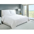 thumbnail image 1 of Marina Decoration Embroidered Stitching Coverlet Bedspread Ultra Soft Solid Bedding Summer Quilt Set with Quilted Sham, White Floral Paisley Pattern, 1 of 6