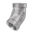 thumbnail image 1 of Unique Bargains Raccord de Tuyau Coudé à 45 Degrés, Filetage Femelle 1/4 NPT, Acier Inoxydable 304, 1 of 5