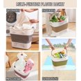 thumbnail image 2 of SHILIU-Collapsible Plastic Laundry Basket Tub Pop Up Clothes Storage Organizer, 30L(8 Gallon) Small Foldable Clothing Washing Hamper Container Bin, Space Saving Crate for Harvest, Garden, Pool, Trave, 2 of 4