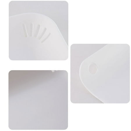 

Outdoor Camping Picnic Cutting Boards Food Cutting Block Mat Tool for Bakery Restaurant Veggies White S