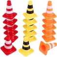 thumbnail image 4 of WORGEOUS 30 Uds Mini conos de tráfico pequeños conos de tráfico pequeños Mini señales de tráfico señal de tráfico juguete educación temprana juguetes, 4 of 8