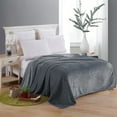 thumbnail image 7 of Howarmer Dark Gray Fuzzy Bed Blanket, King Size Soft Flannel Fleece Blankets, All Season Lightweight Warm Bed Throws, 90 x 108 Inch, 7 of 7
