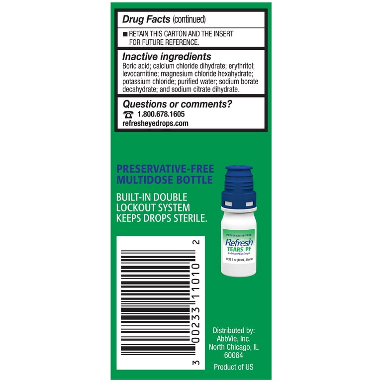 Refresh Tears Multi-Dose Preservative-Free Lubricant Eye Drops, 10 ml - Walmart.com Refresh Tears Multi-Dose Preservative-Free Lubricant Eye Drops, 10 ml - Walmart.com